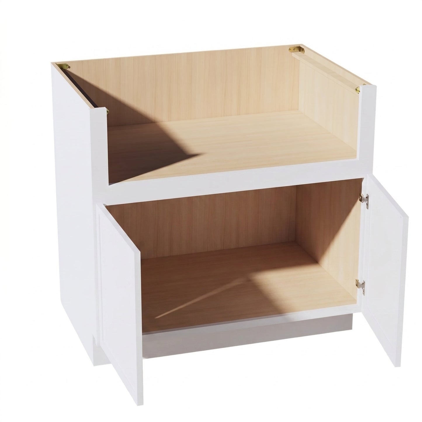 Slim Shaker Sink Base Cabinet 36" (FS36) · Slim - Frost - Interior