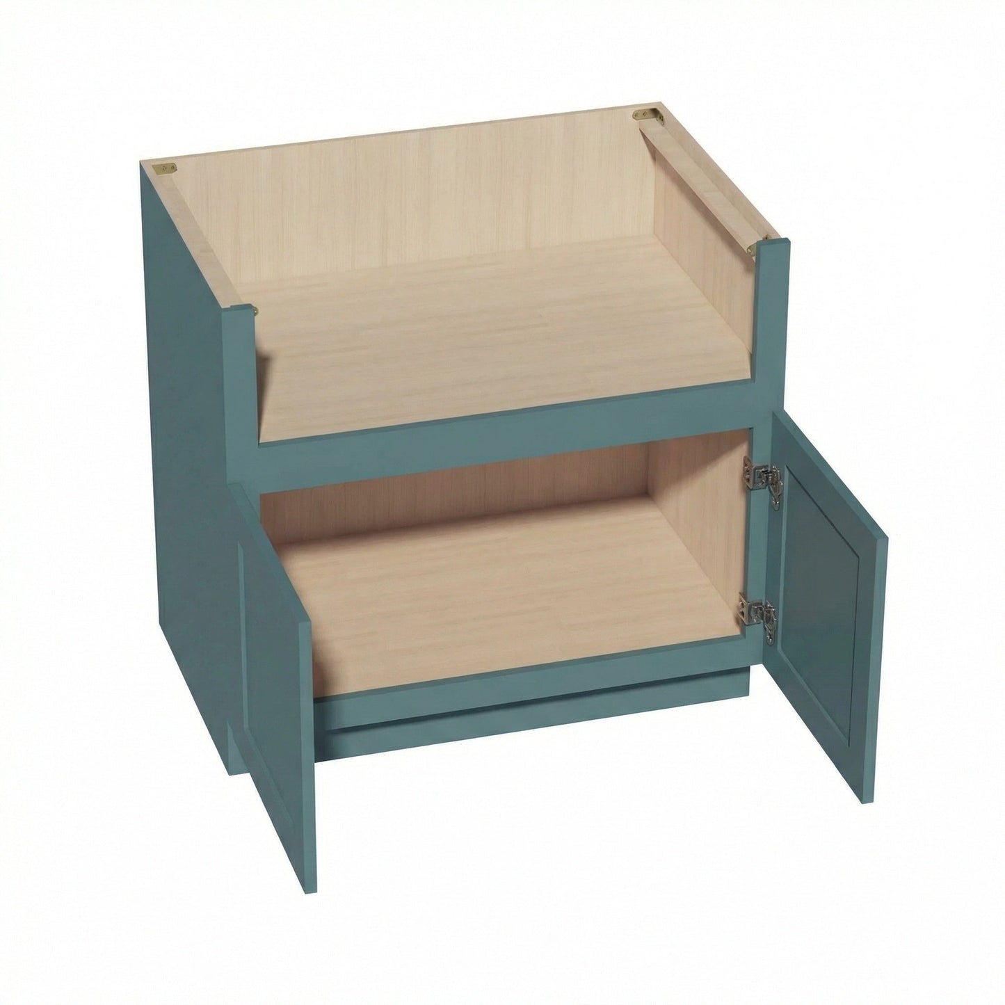 Shaker Sink Base Cabinet 36" (FS36) · Tallis - Fairy Green - Interior