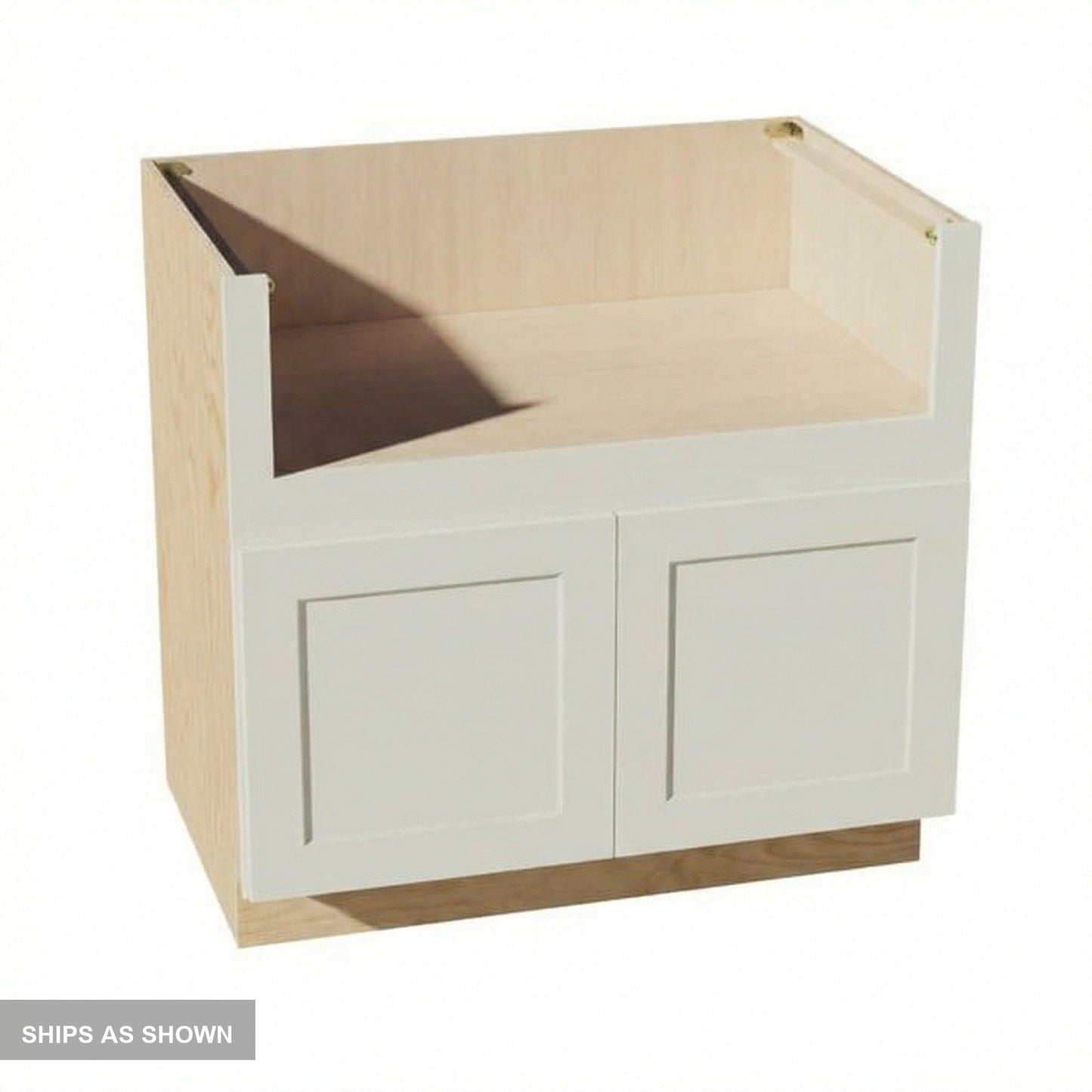 Shaker Sink Base Cabinet 36" (FS36) · Tallis - Swan White - Flat Pack