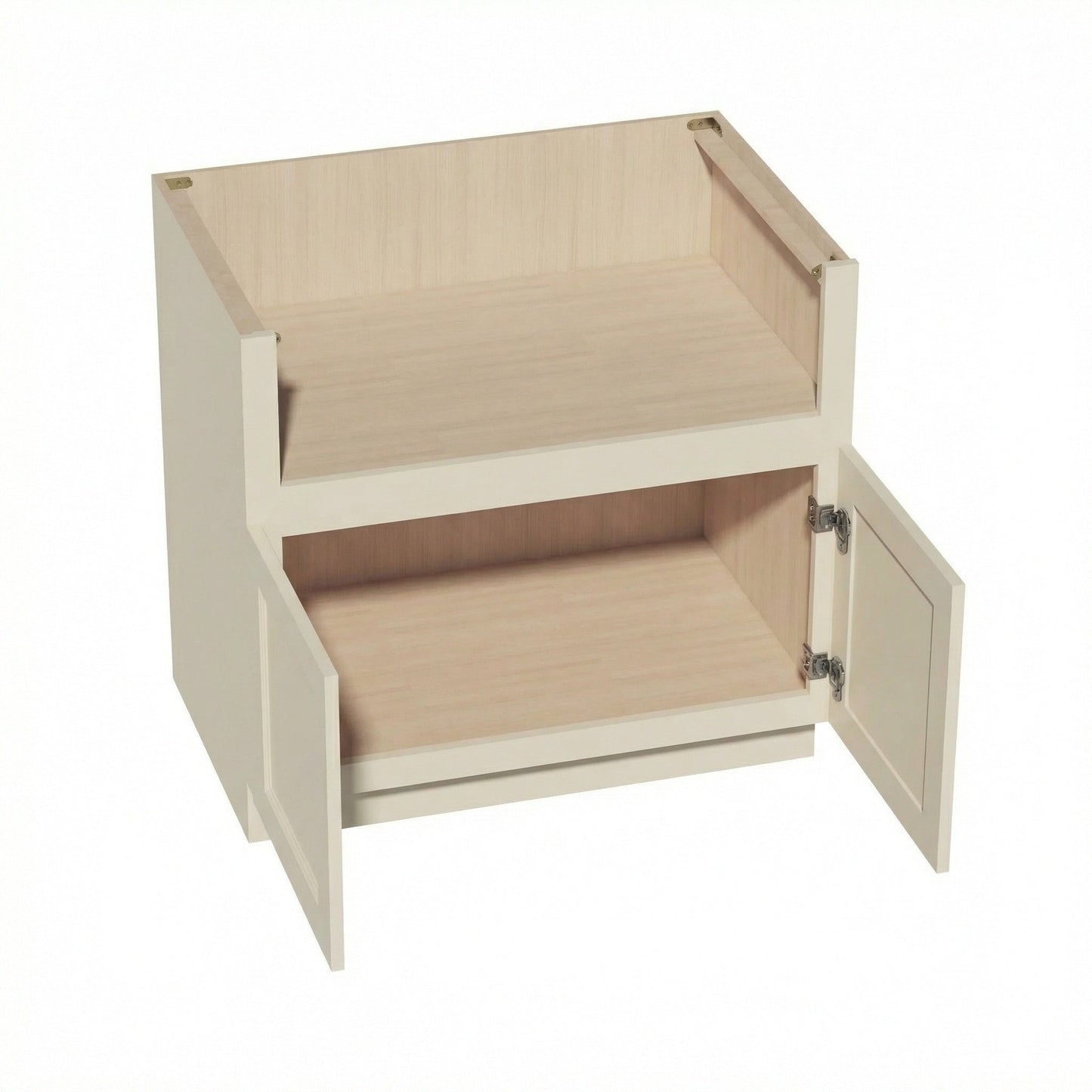Shaker Sink Base Cabinet 36" (FS36) · Tallis - Swan White - Interior