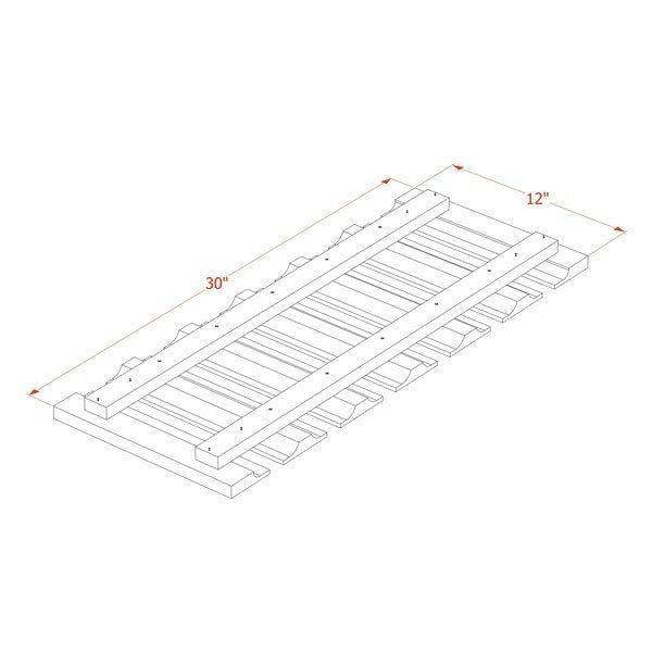 Glass Holder 30" (GL30) · Tallis