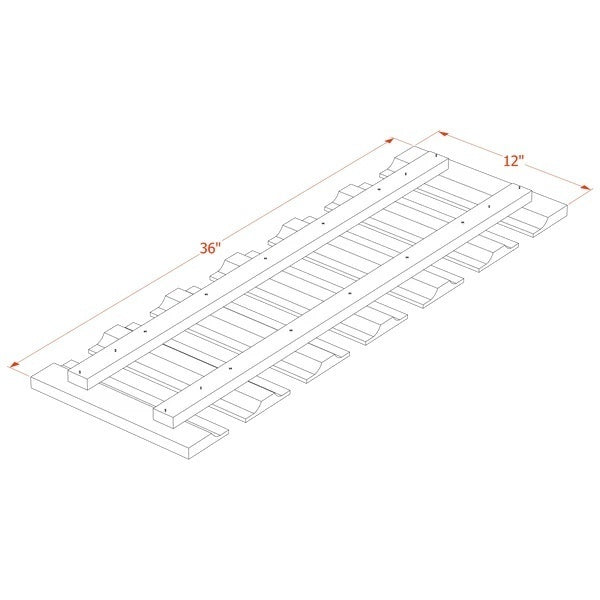 Quik Cabinets GL36 Ardelle Timber - Dimensions