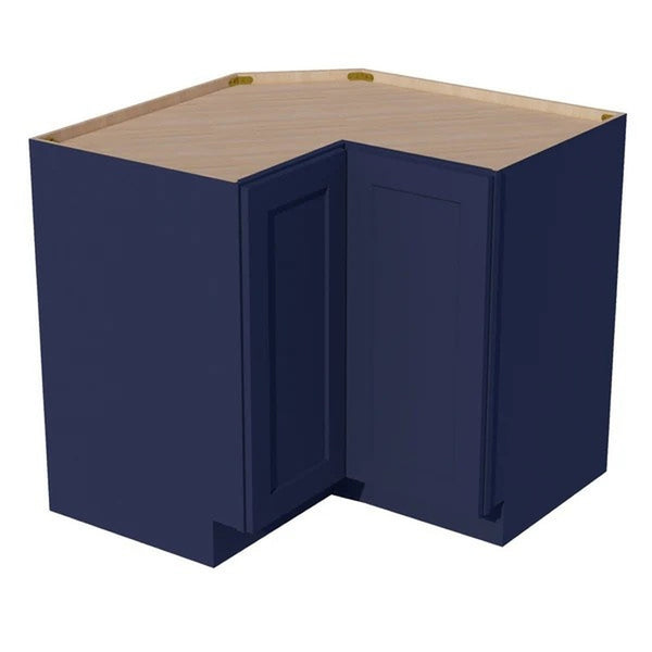 Shaker Corner Base Cabinet 33" (LSB33) · Ardelle - Blue - Hero