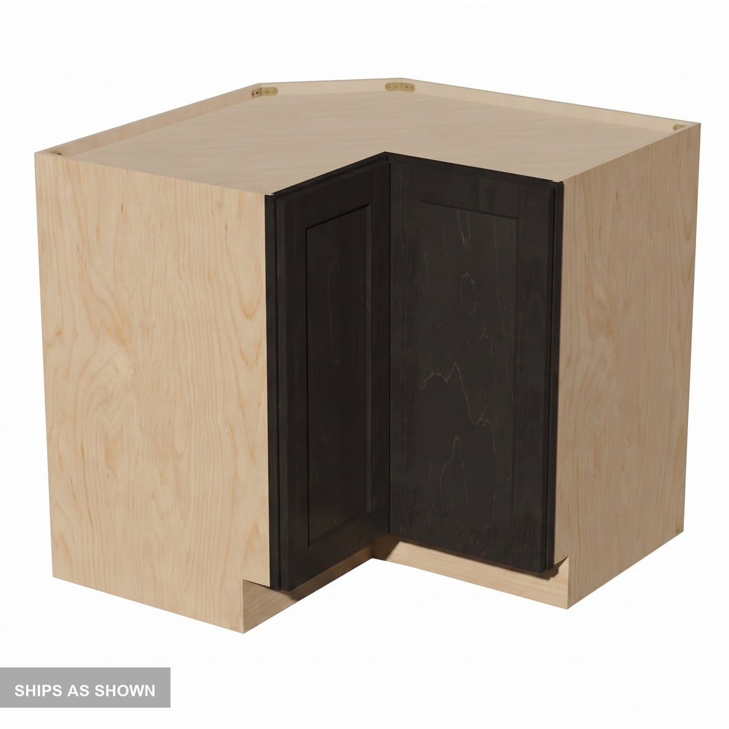 Shaker Corner Base Cabinet 33" (LSB33) · Ardelle - Charcoal - Flat Pack