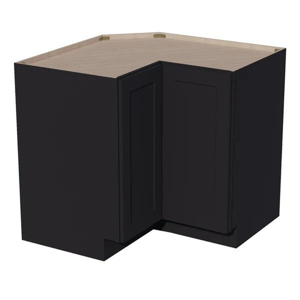 Shaker Corner Base Cabinet 33" (LSB33) · Ardelle - Ebony - Hero
