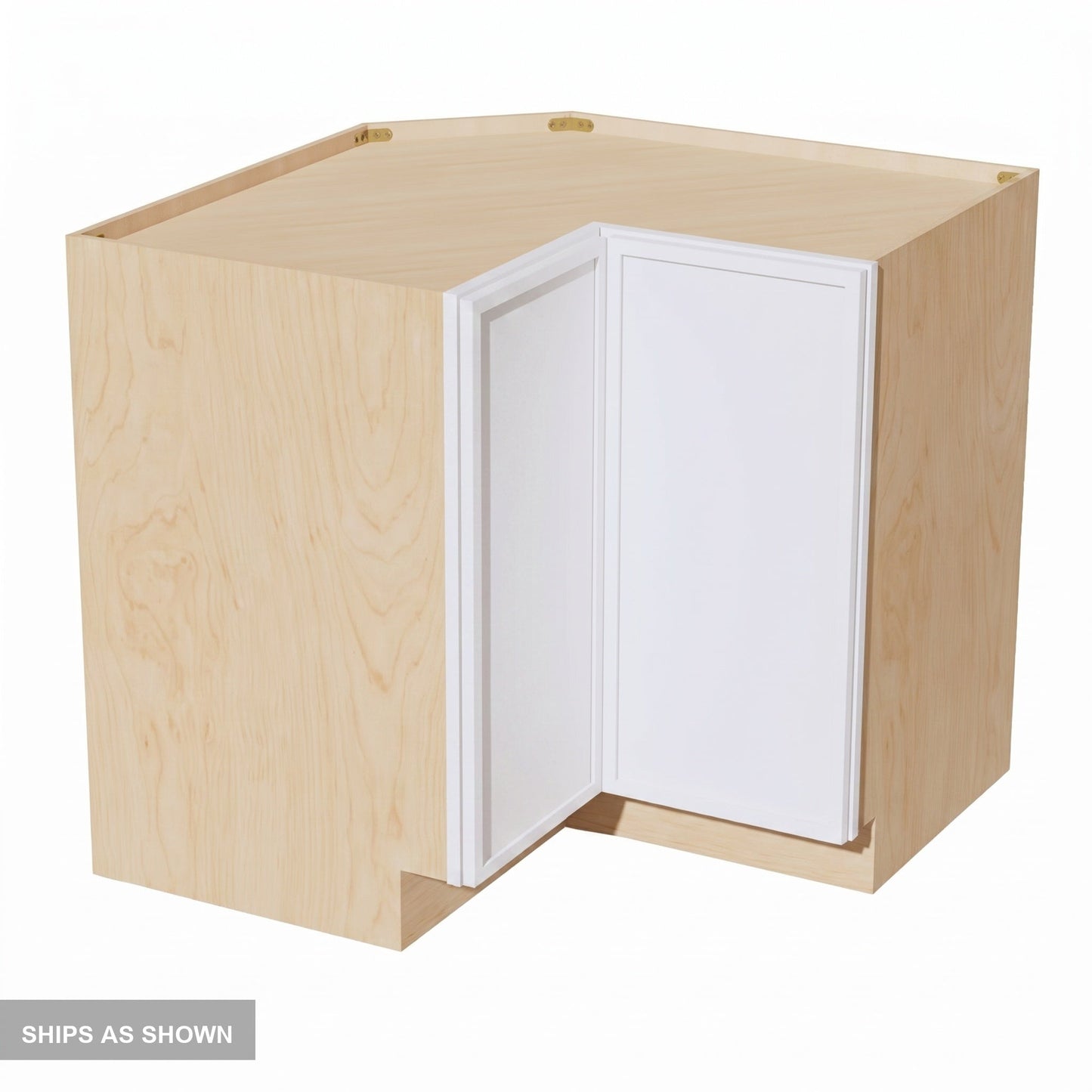 Slim Shaker Corner Base Cabinet 33" (LSB33) · Slim - Frost - Flat Pack