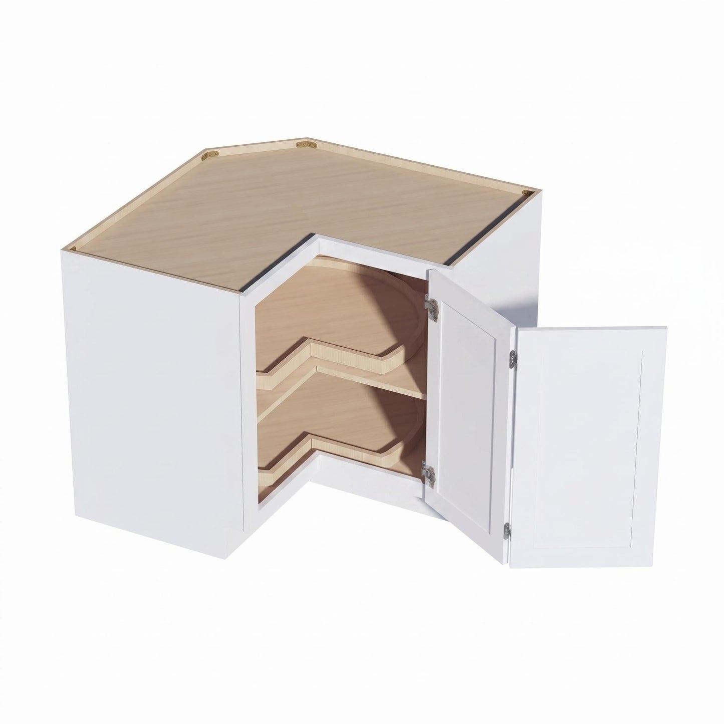 Slim Shaker Corner Base Cabinet 33" (LSB33) · Slim - Frost - Interior