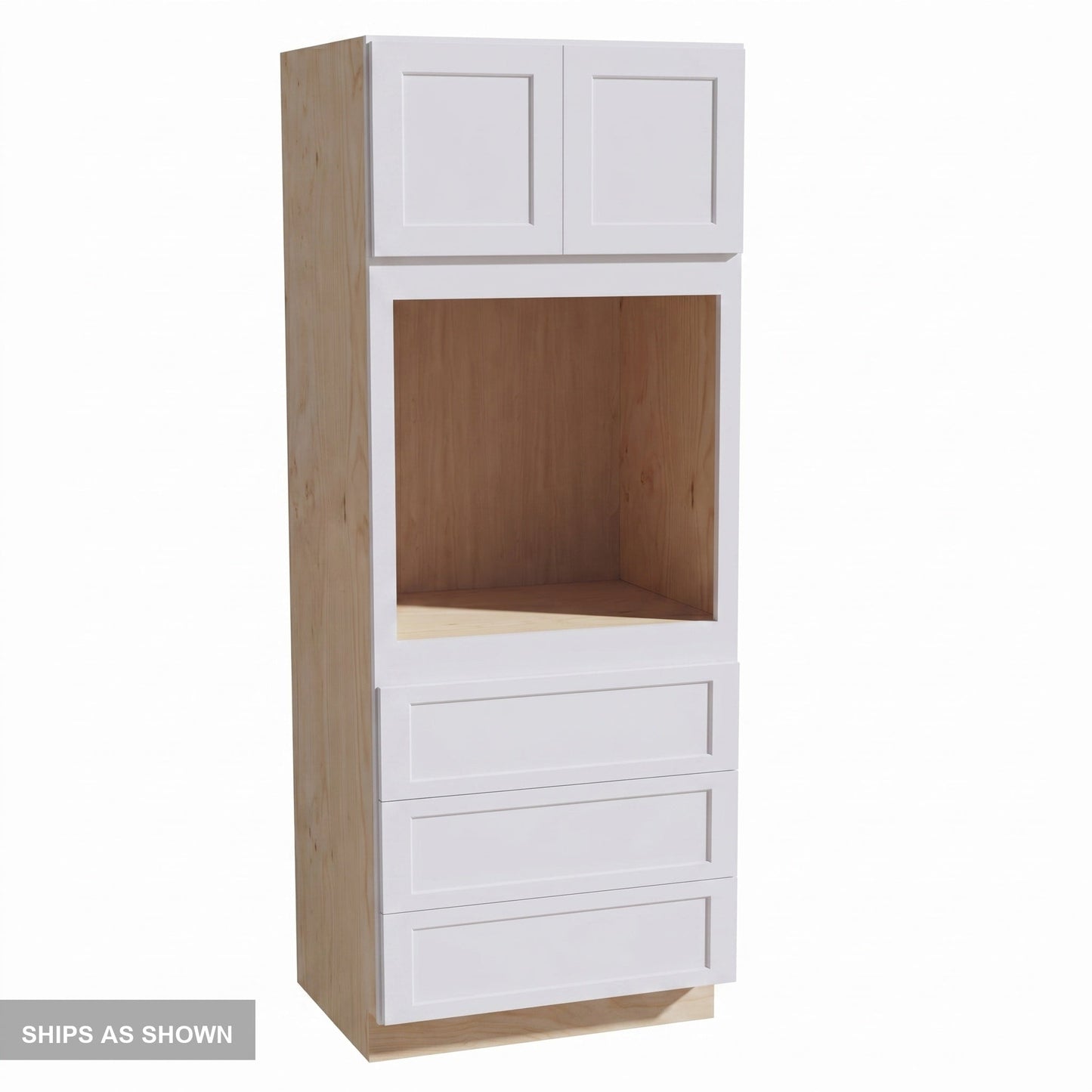 Shaker Oven Cabinet 31" (OC3190) · Ardelle - White - Flat Pack