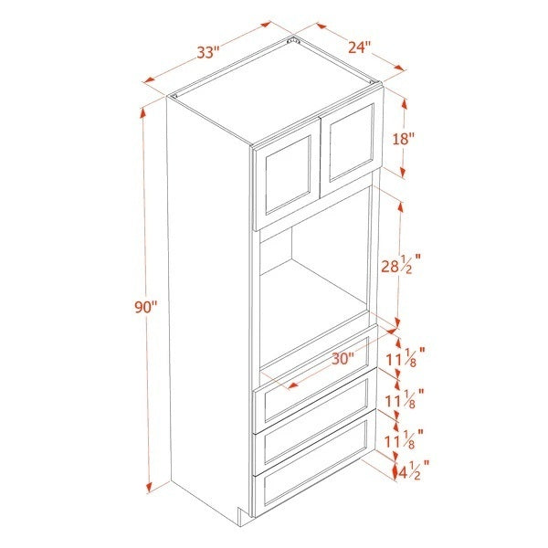 Slim Shaker Oven Cabinet 31" (OC3190) · Slim