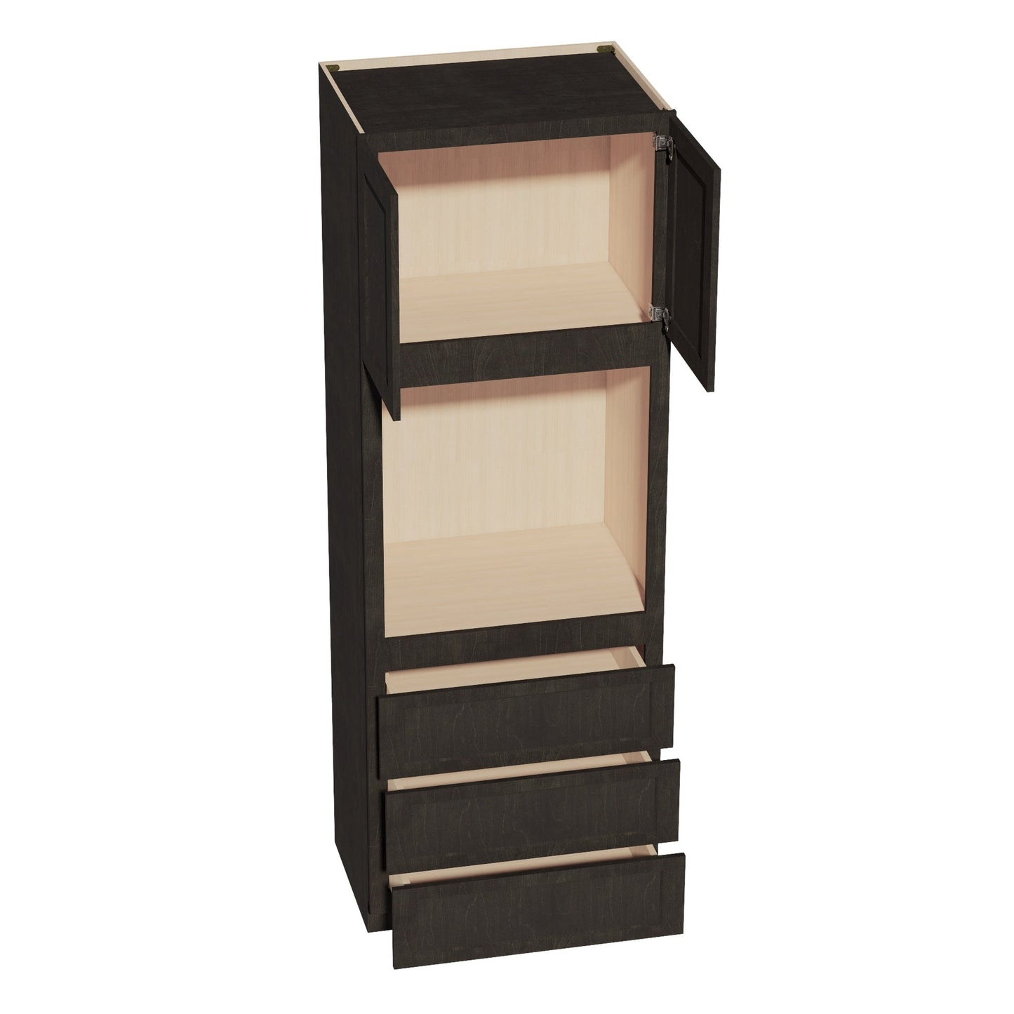 Shaker Oven Cabinet 31" (OC3196) · Ardelle - Charcoal - Interior