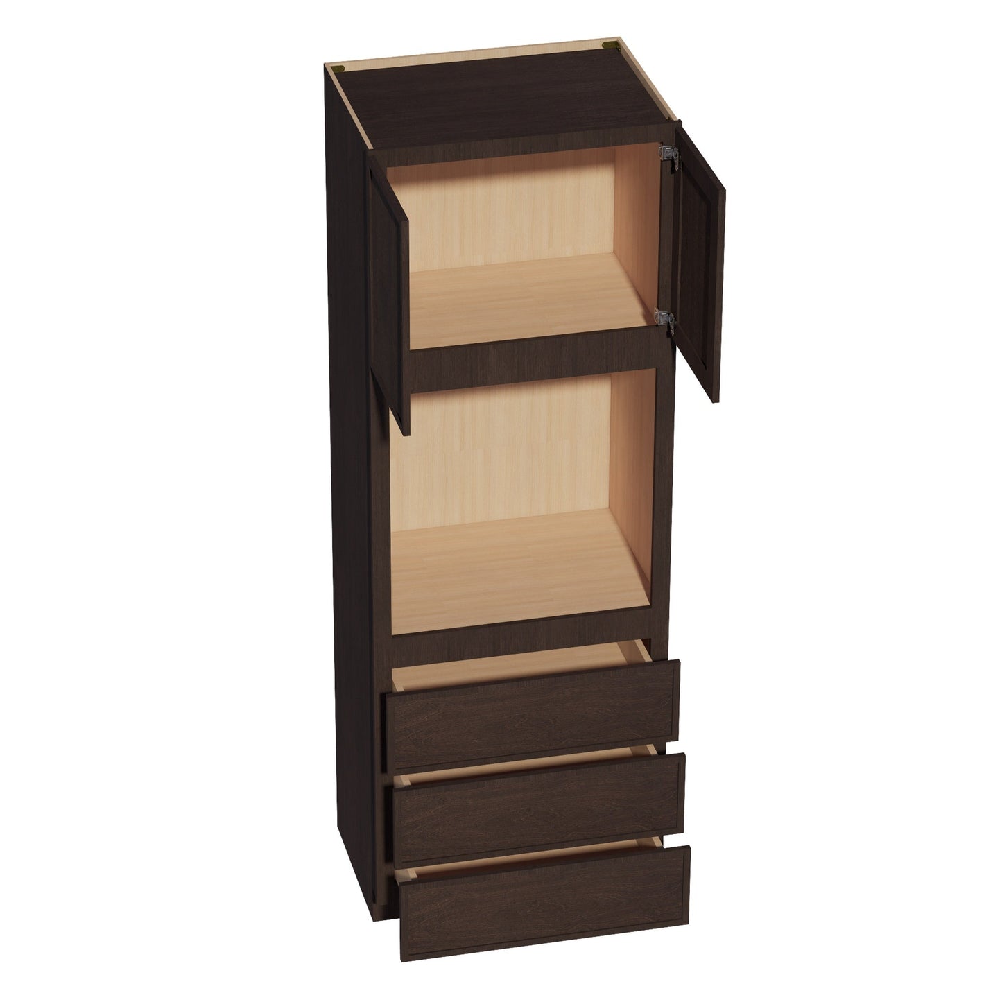 Slim Shaker Oven Cabinet 31" (OC3196) · Slim - Mocha - Interior