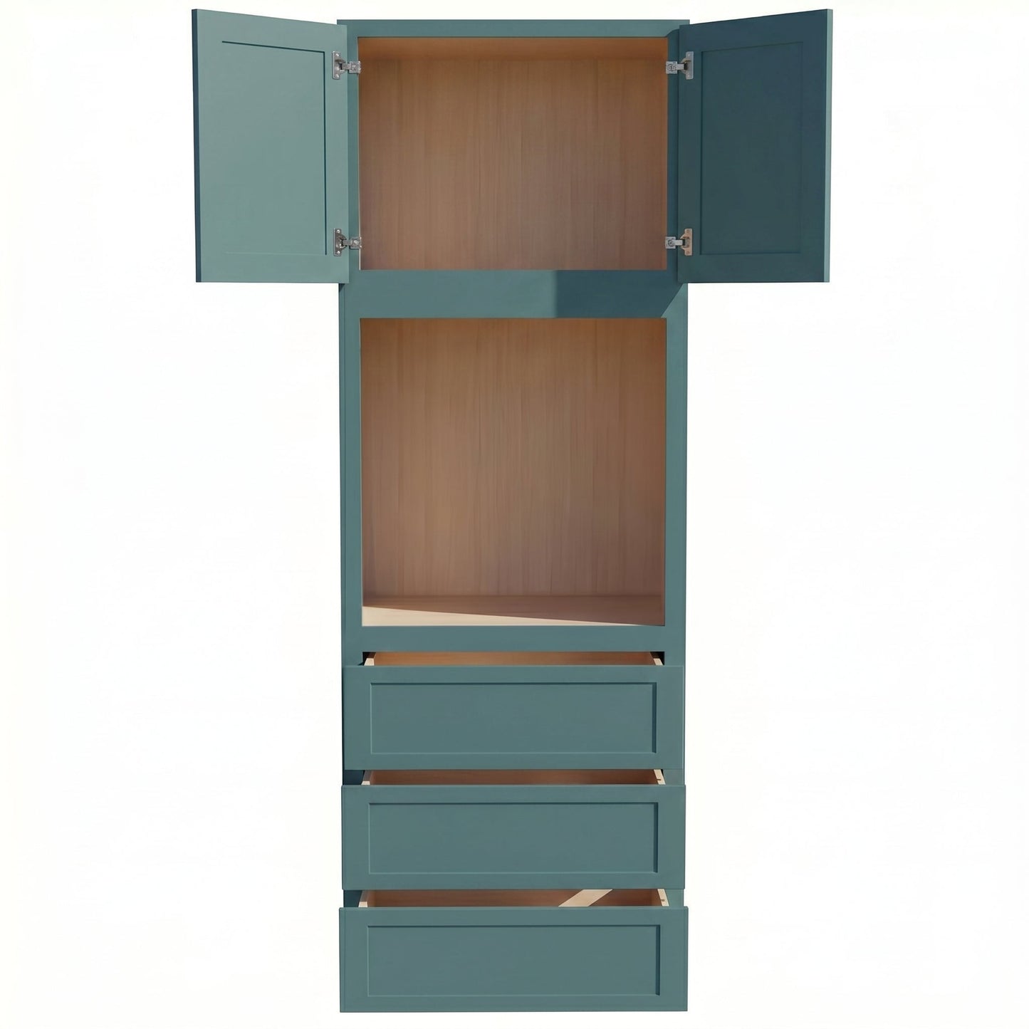Shaker Oven Cabinet 31" (OC3196) · Tallis - Fairy Green - Interior