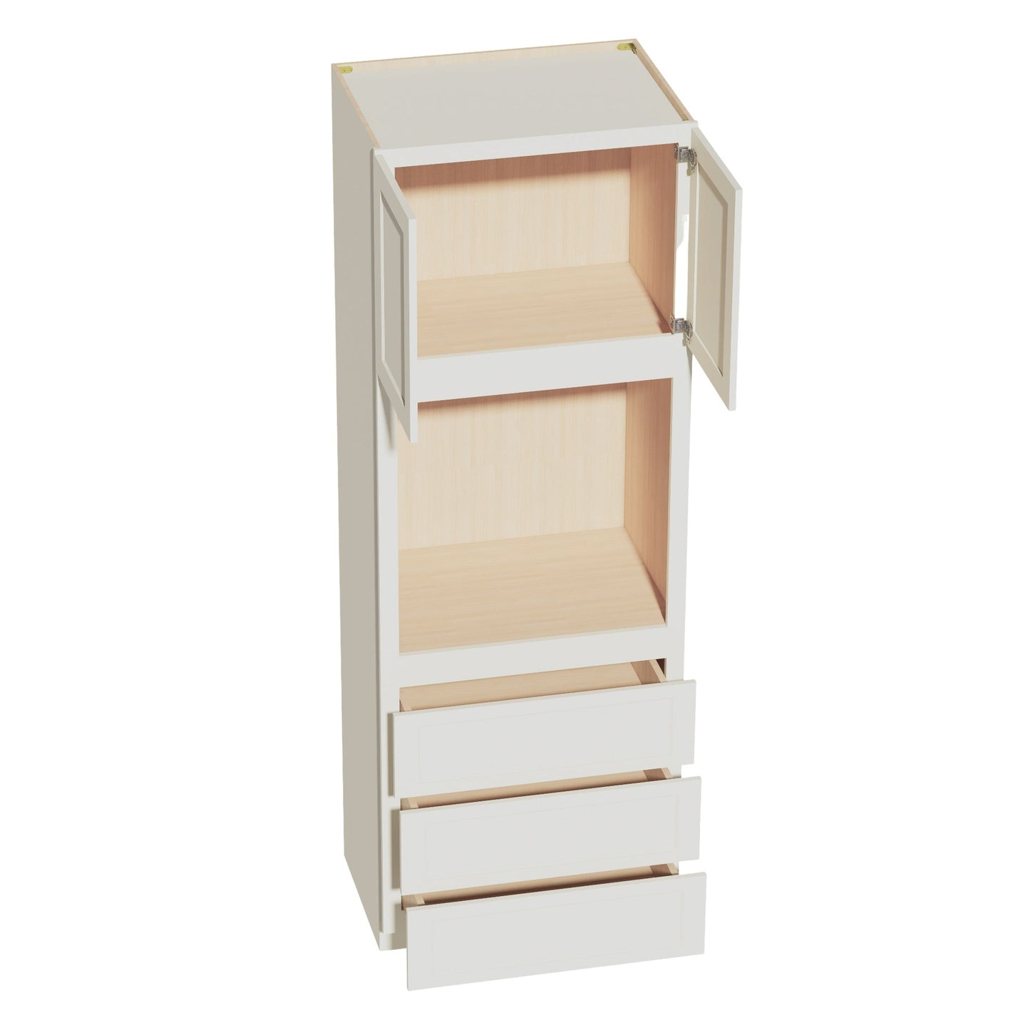 Shaker Oven Cabinet 31" (OC3196) · Tallis - Swan White - Interior