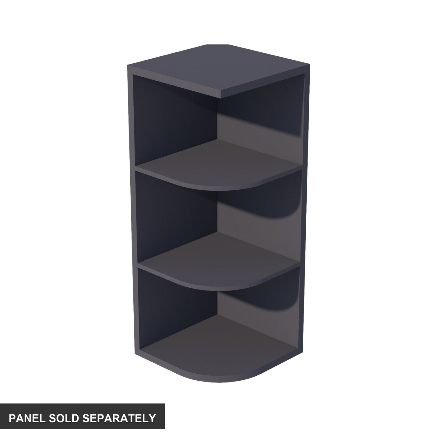 Shaker End Shelf Cabinet 12" (OE1230) · Ardelle - Ebony - Product