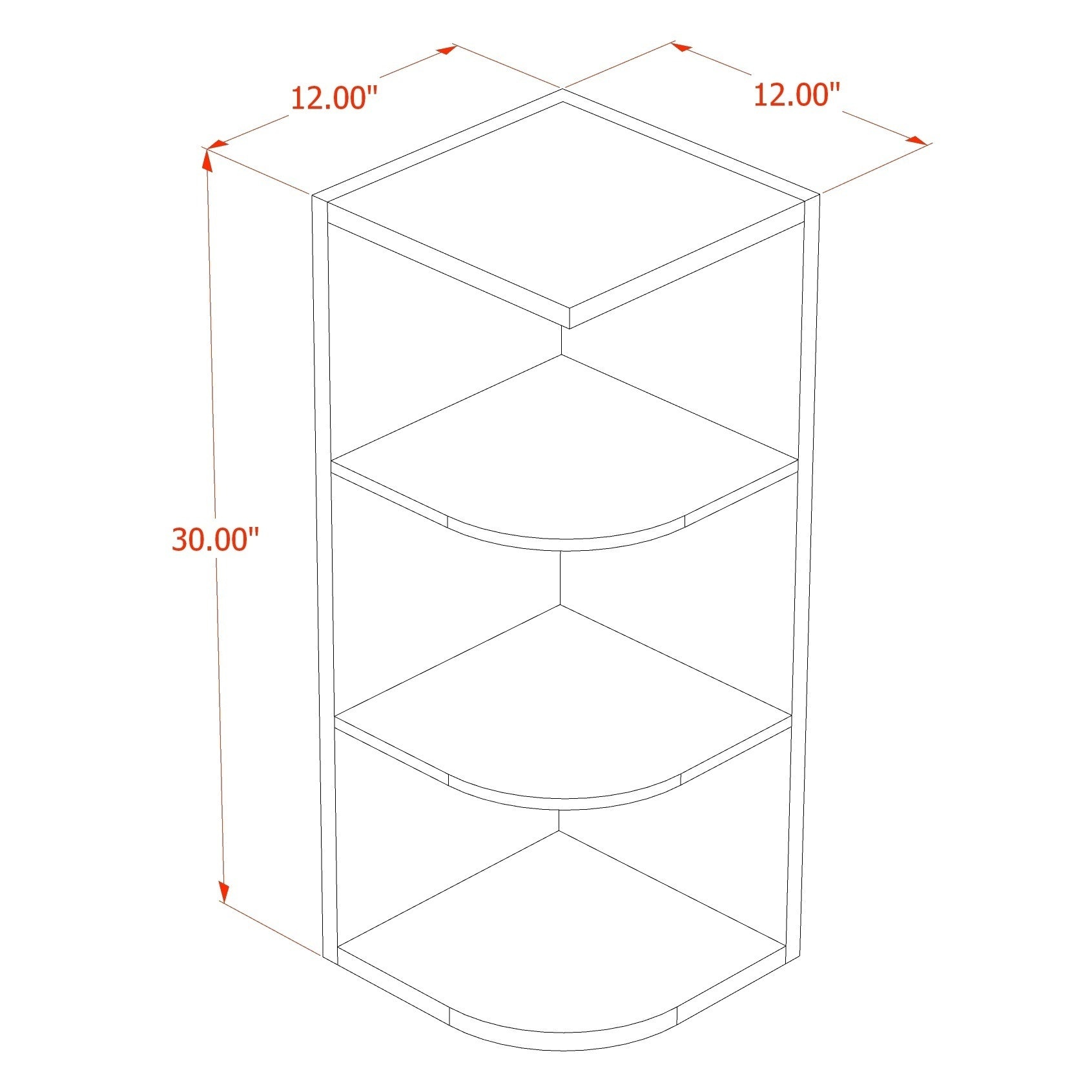 Shaker End Shelf Cabinet 12" (OE1230) · Tallis