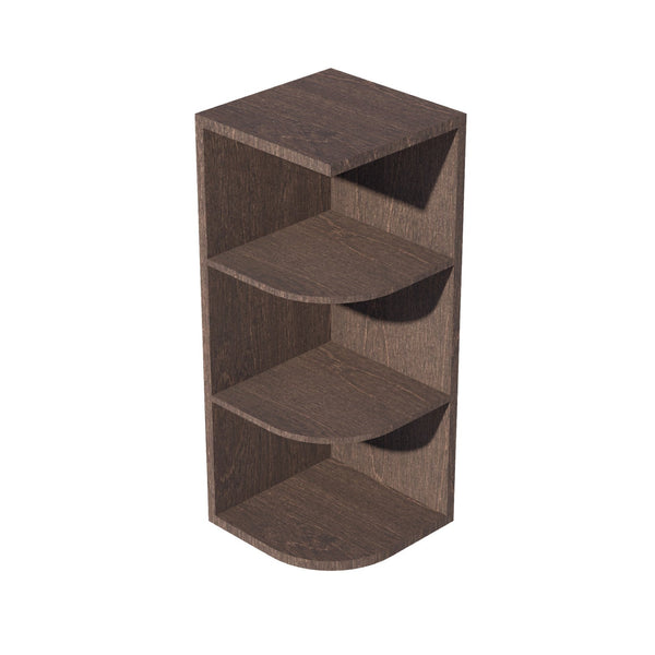 Slim Shaker End Shelf Cabinet 12" (OE1230) · Slim - Mocha - Hero