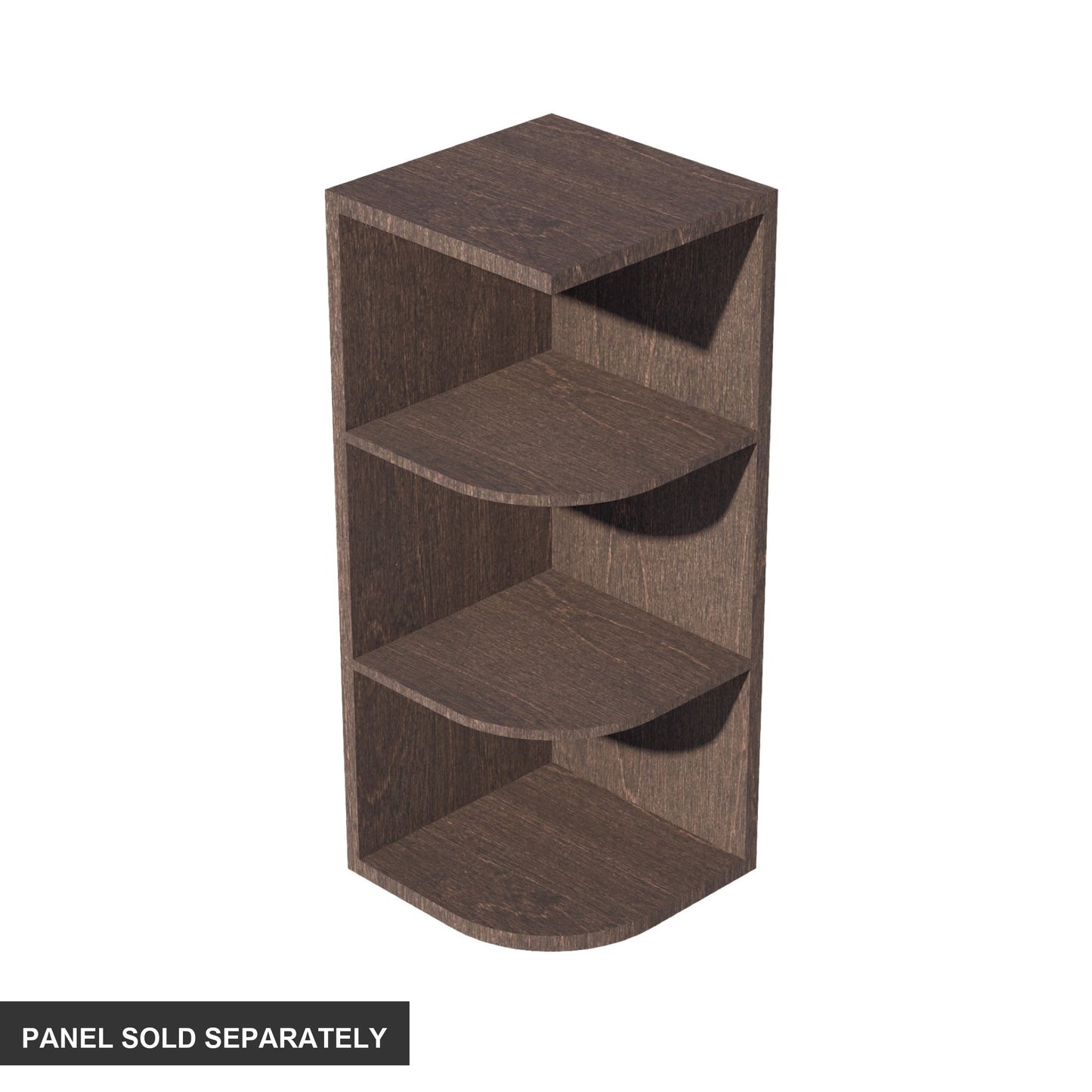 Slim Shaker End Shelf Cabinet 12" (OE1230) · Slim - Mocha - Product