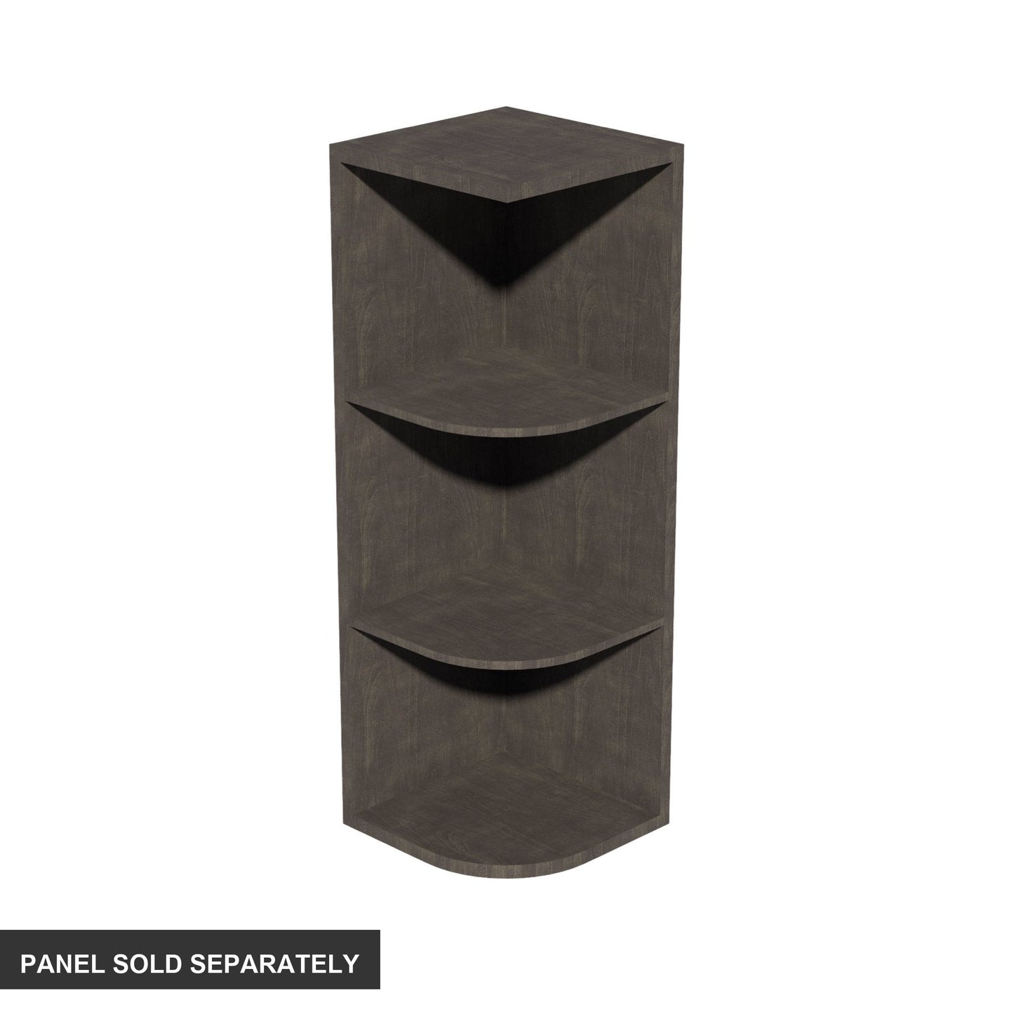 Shaker End Shelf Cabinet 12" (OE1236) · Ardelle - Charcoal - Product