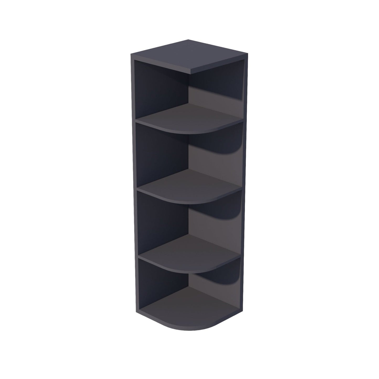 Shaker End Shelf Cabinet 12" (OE1242) · Ardelle - Ebony - Hero