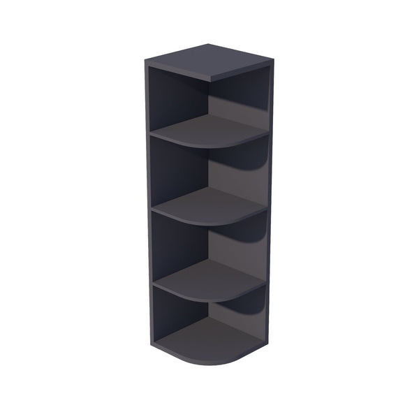 Shaker End Shelf Cabinet 12" (OE1242) · Ardelle - Ebony - Hero