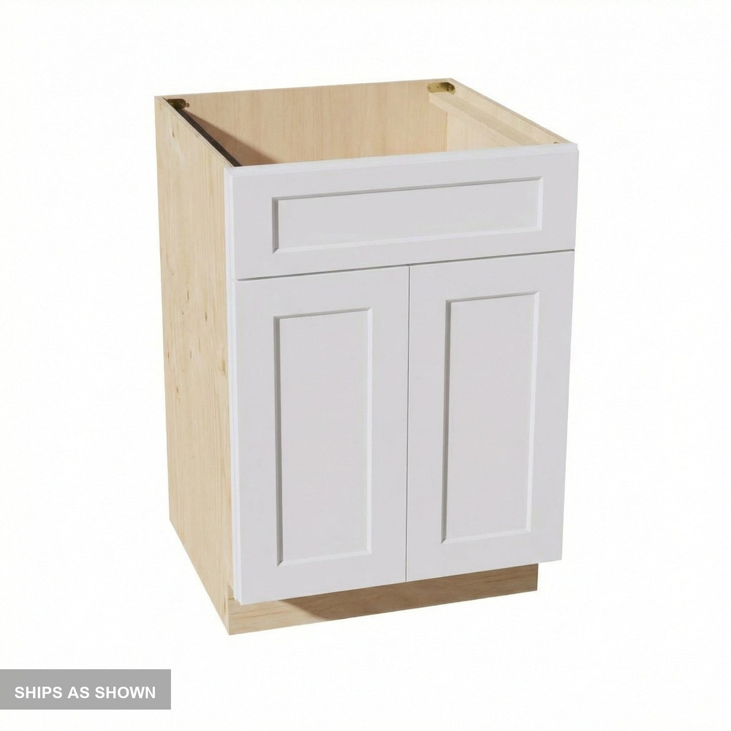 Shaker Sink Base Cabinet 24" (SB24) · Ardelle - White - Flat Pack