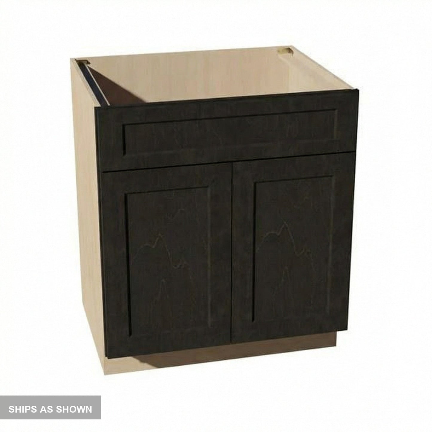 Shaker Sink Base Cabinet 30" (SB30) · Ardelle - Charcoal - Flat Pack