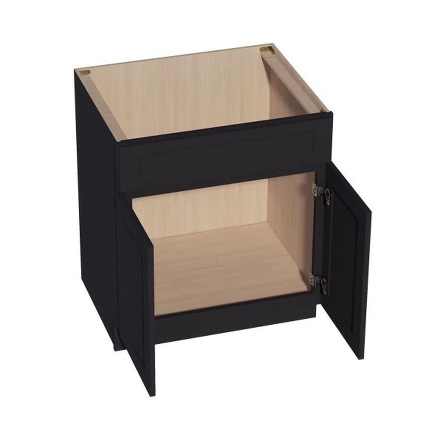 Shaker Sink Base Cabinet 30" (SB30) · Ardelle - Ebony - Interior
