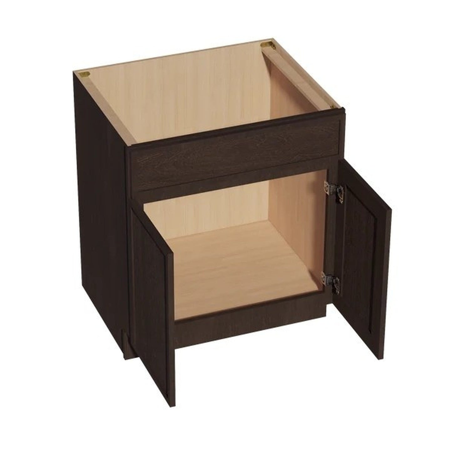 Slim Shaker Sink Base Cabinet 30" (SB30) · Slim - Mocha - Interior