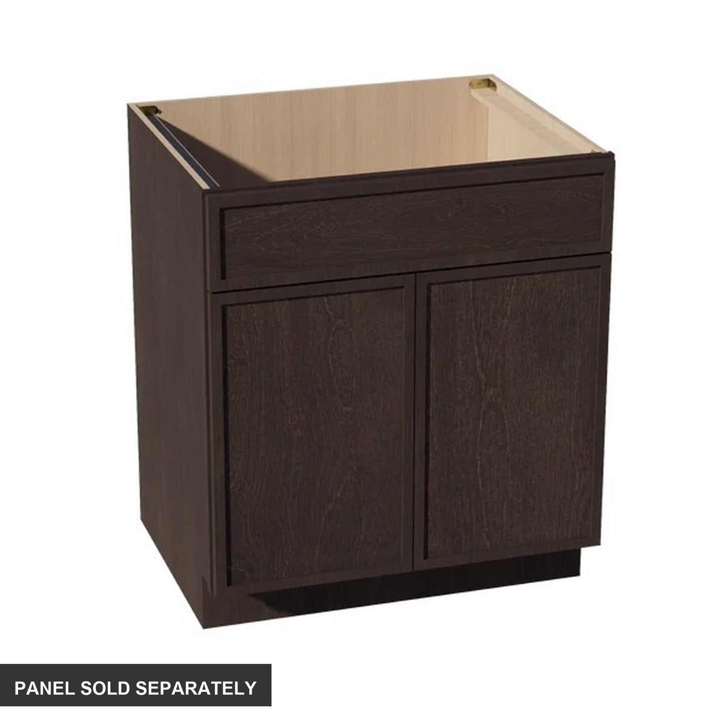 Slim Shaker Sink Base Cabinet 30" (SB30) · Slim - Mocha - Product