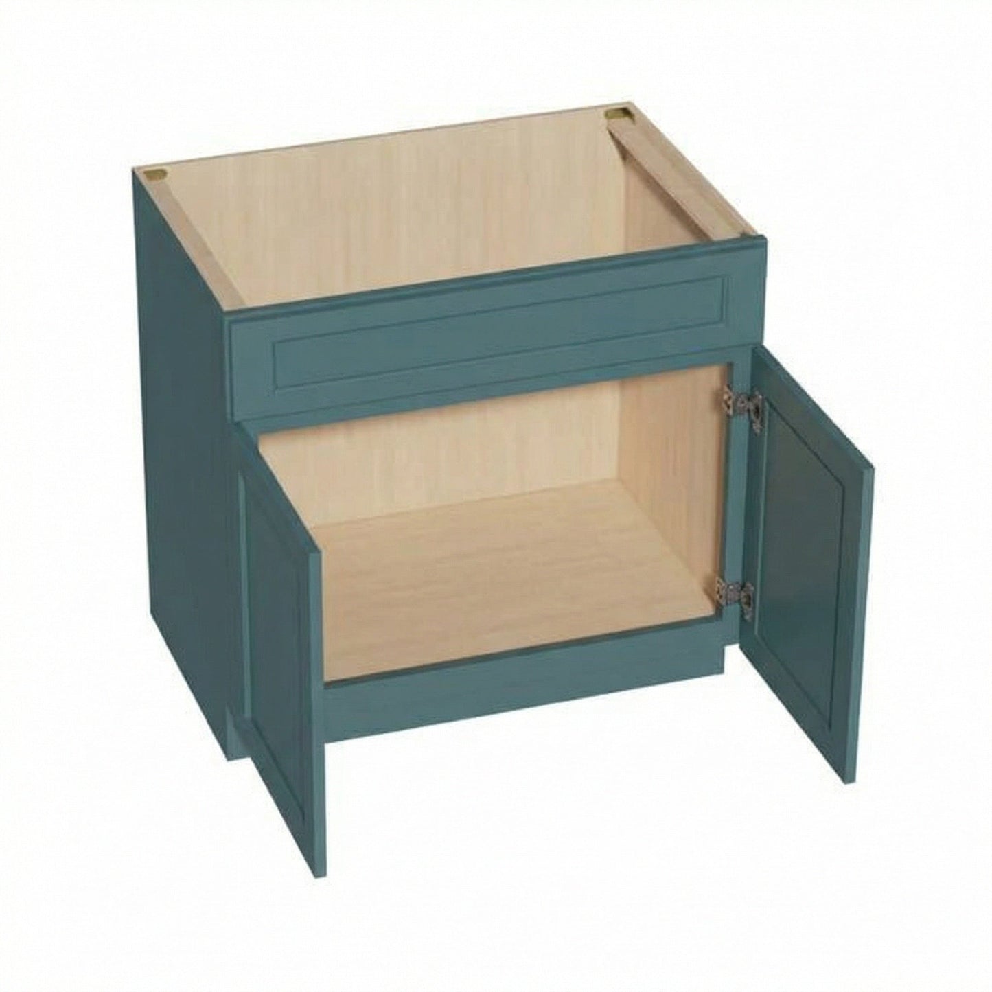 Shaker Sink Base Cabinet 36" (SB36) · Tallis - Fairy Green - Interior
