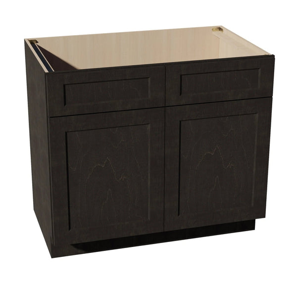 Shaker Sink Base Cabinet 39" (SB39) · Ardelle - Charcoal - Hero