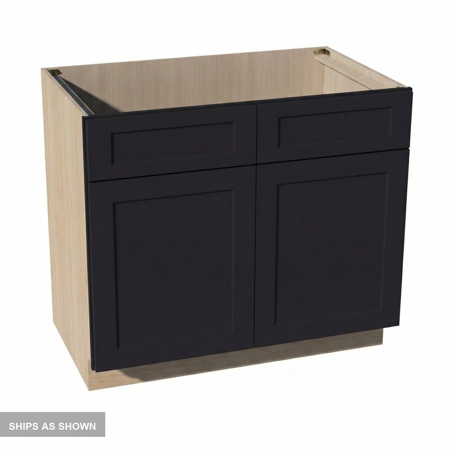Shaker Sink Base Cabinet 39" (SB39) · Ardelle - Ebony - Flat Pack