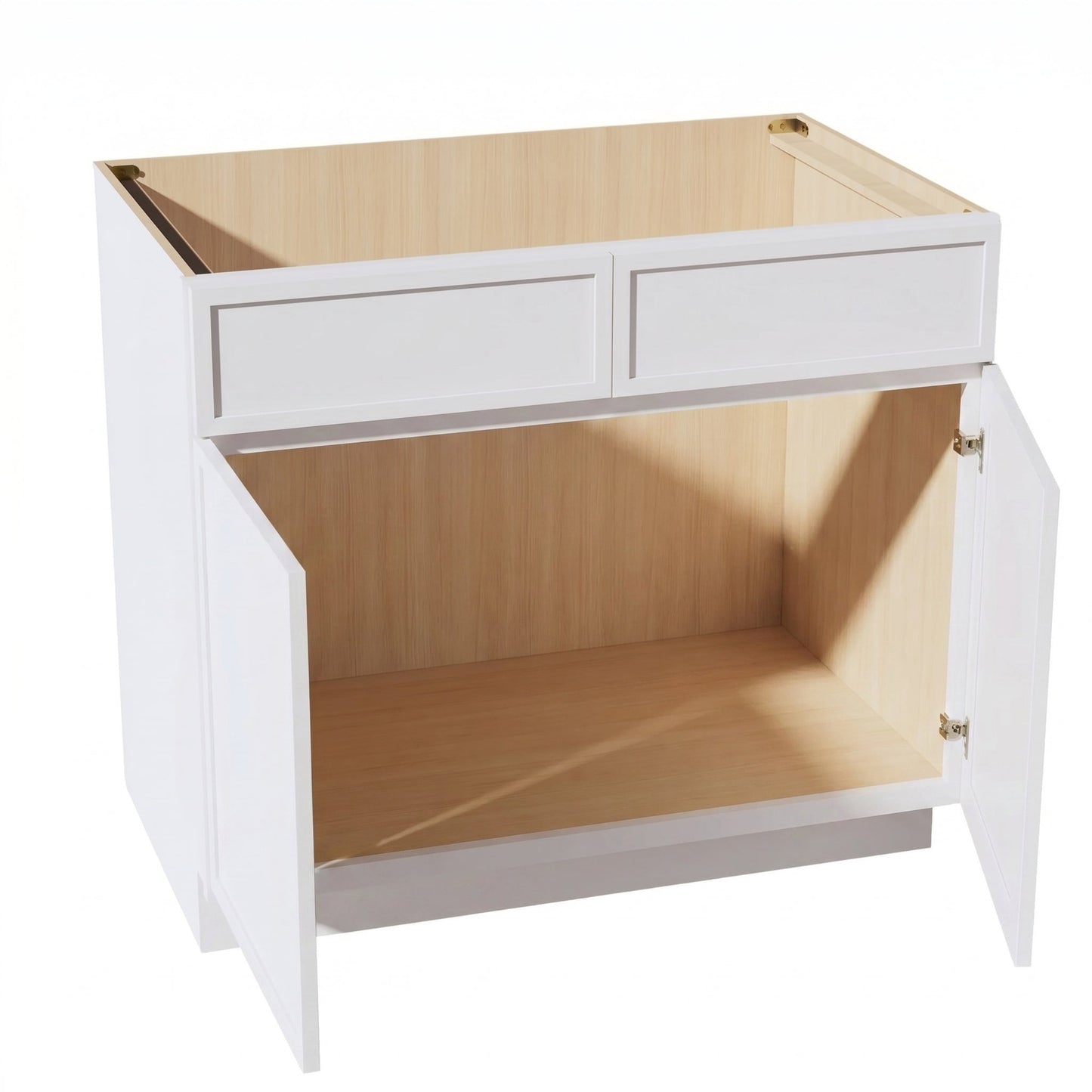 Slim Shaker Sink Base Cabinet 39" (SB39) · Slim - Frost - Interior
