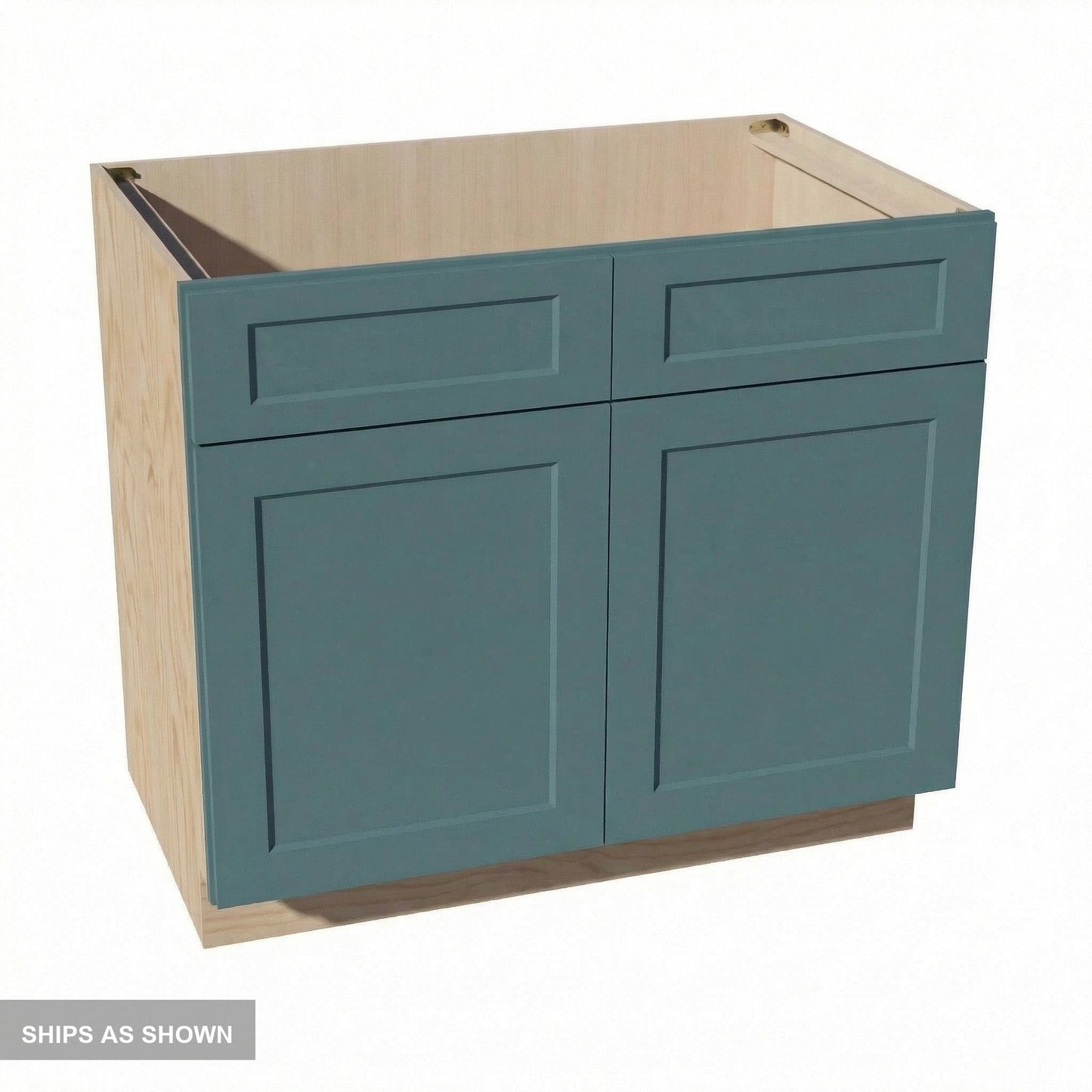 Shaker Sink Base Cabinet 39" (SB39) · Tallis - Fairy Green - Flat Pack