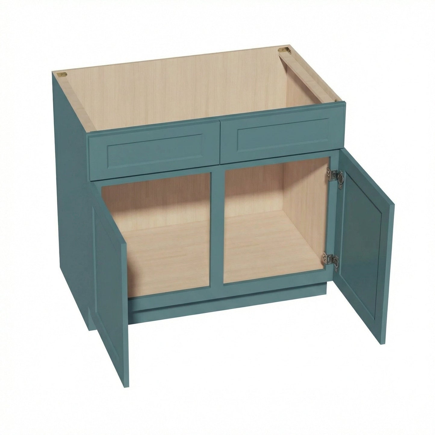 Shaker Sink Base Cabinet 39" (SB39) · Tallis - Fairy Green - Interior
