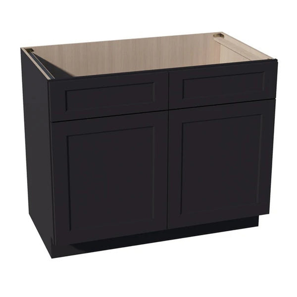 Shaker Sink Base Cabinet 42" (SB42) · Ardelle - Ebony - Hero
