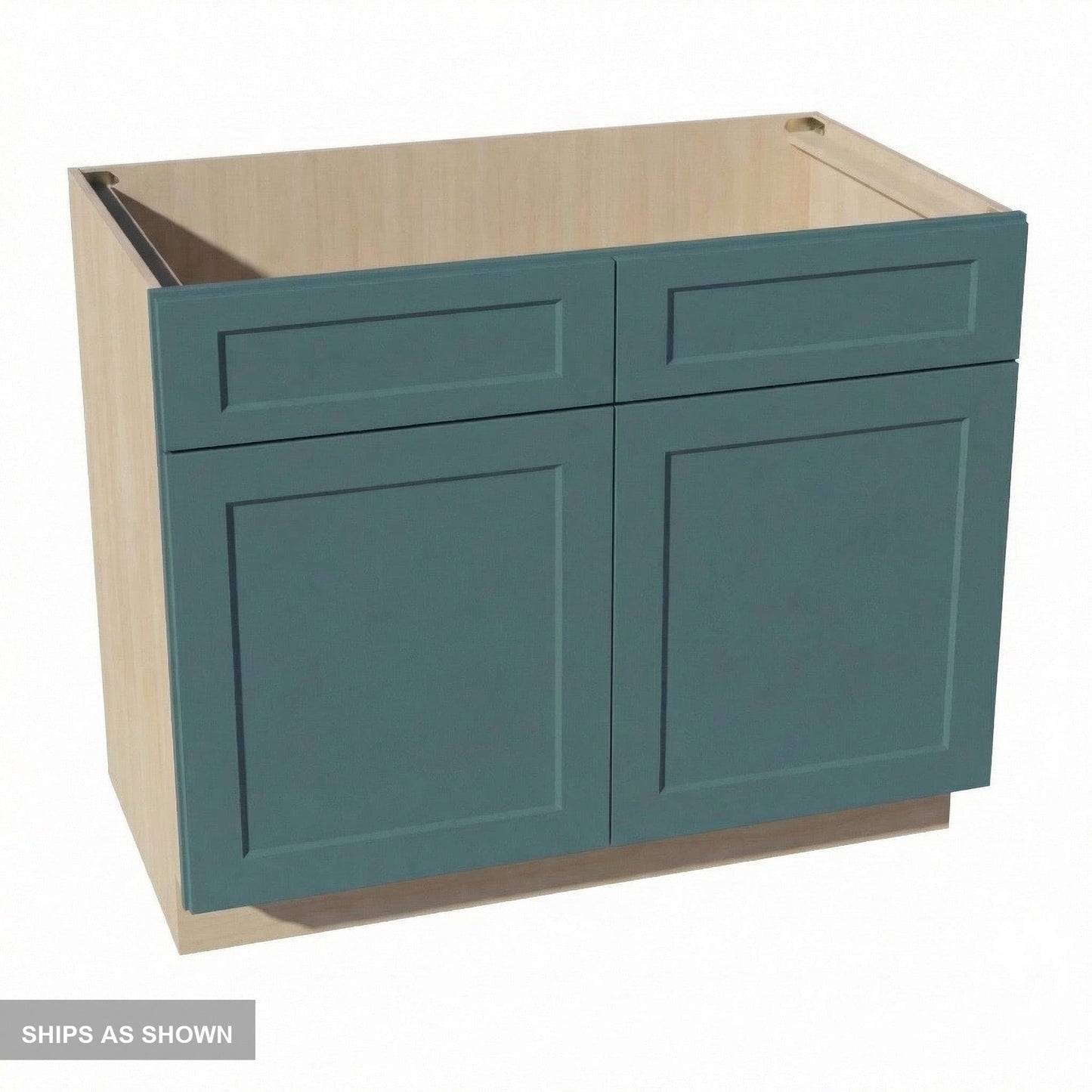 Shaker Sink Base Cabinet 42" (SB42) · Tallis - Fairy Green - Flat Pack