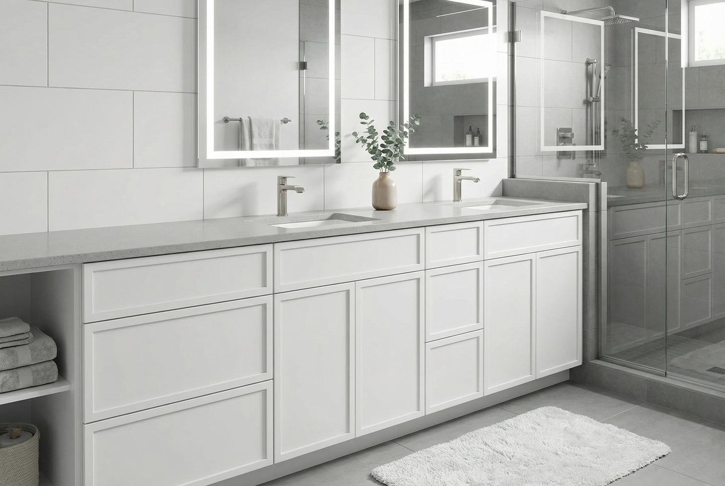 Quik Cabinets VDB2121 Slim Frost - Lifestyle