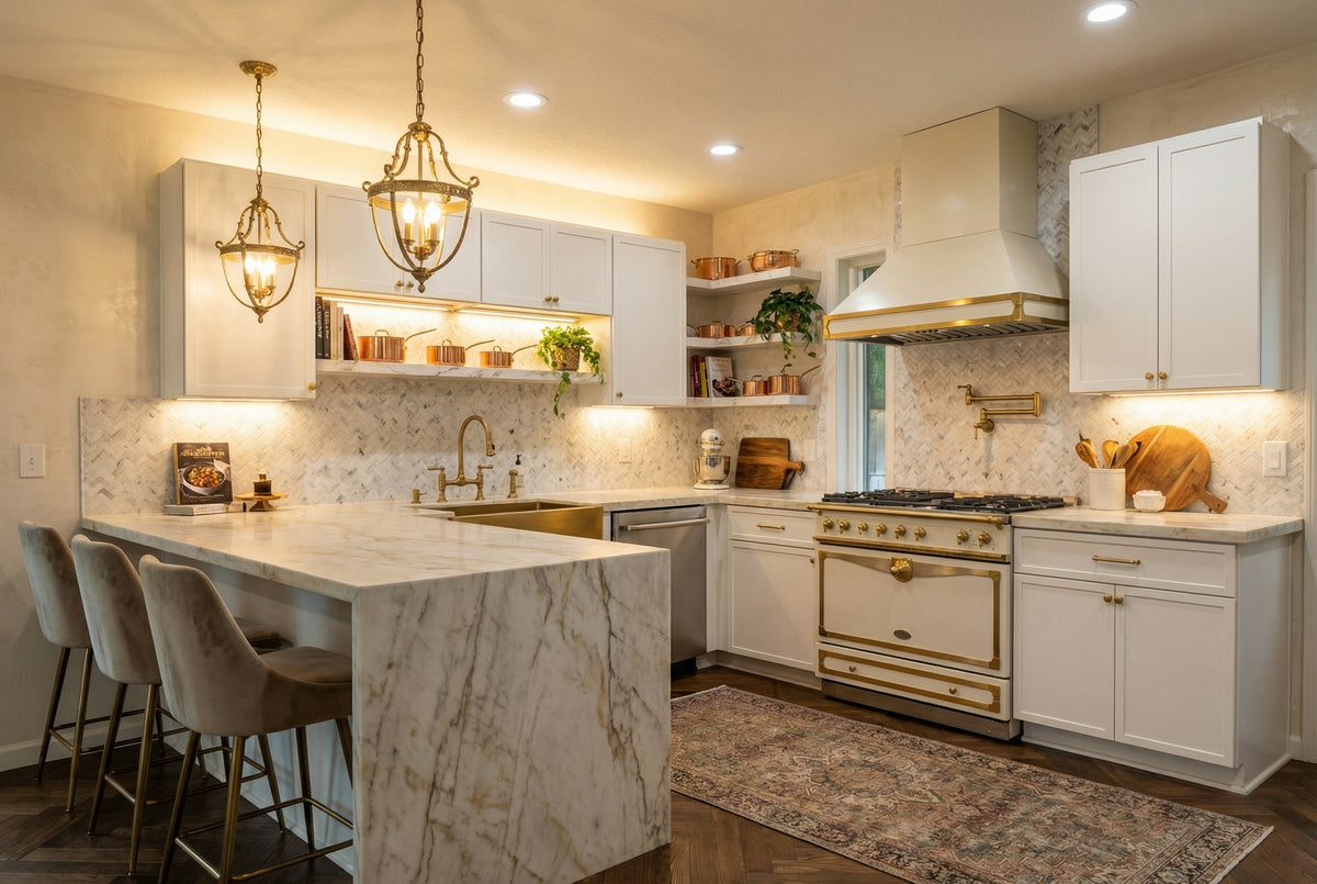 French-Inspired Frost Kitchen