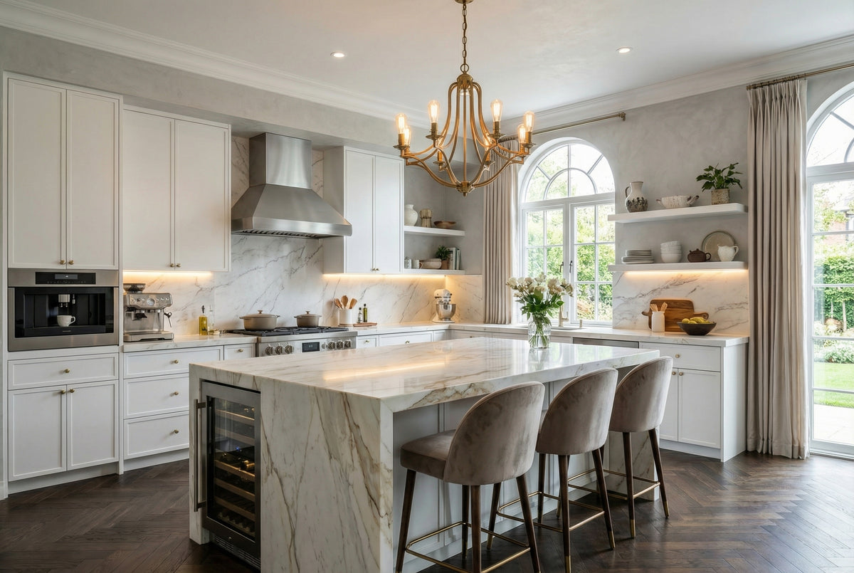 Elegant Frost Garden Kitchen
