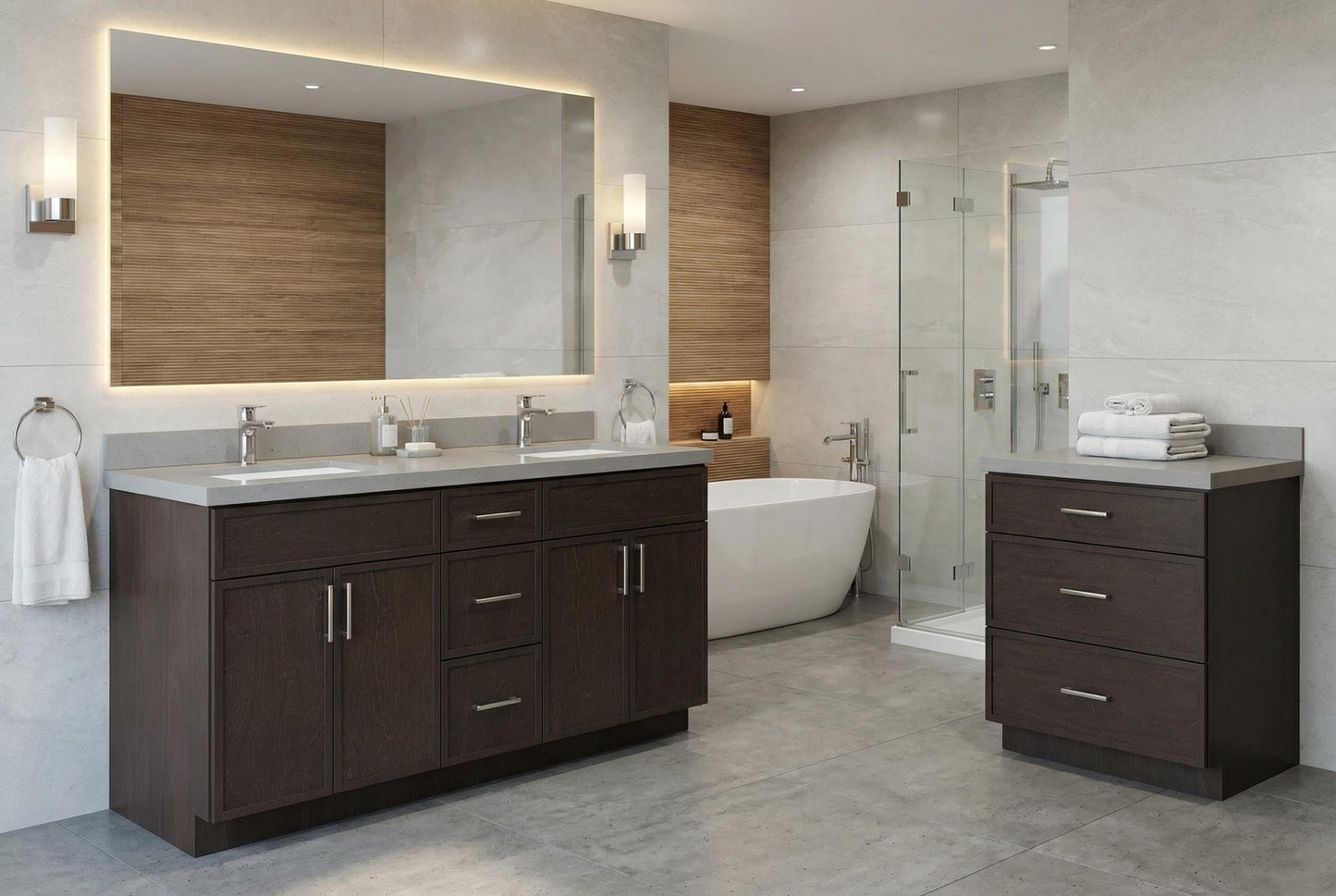 Quik Cabinets VDB2421 Slim Mocha - Lifestyle 2