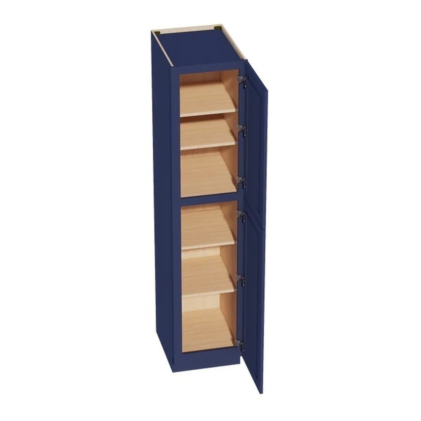 Shaker Tall Pantry Cabinet 18" (TP1884) · Ardelle - Blue - Interior