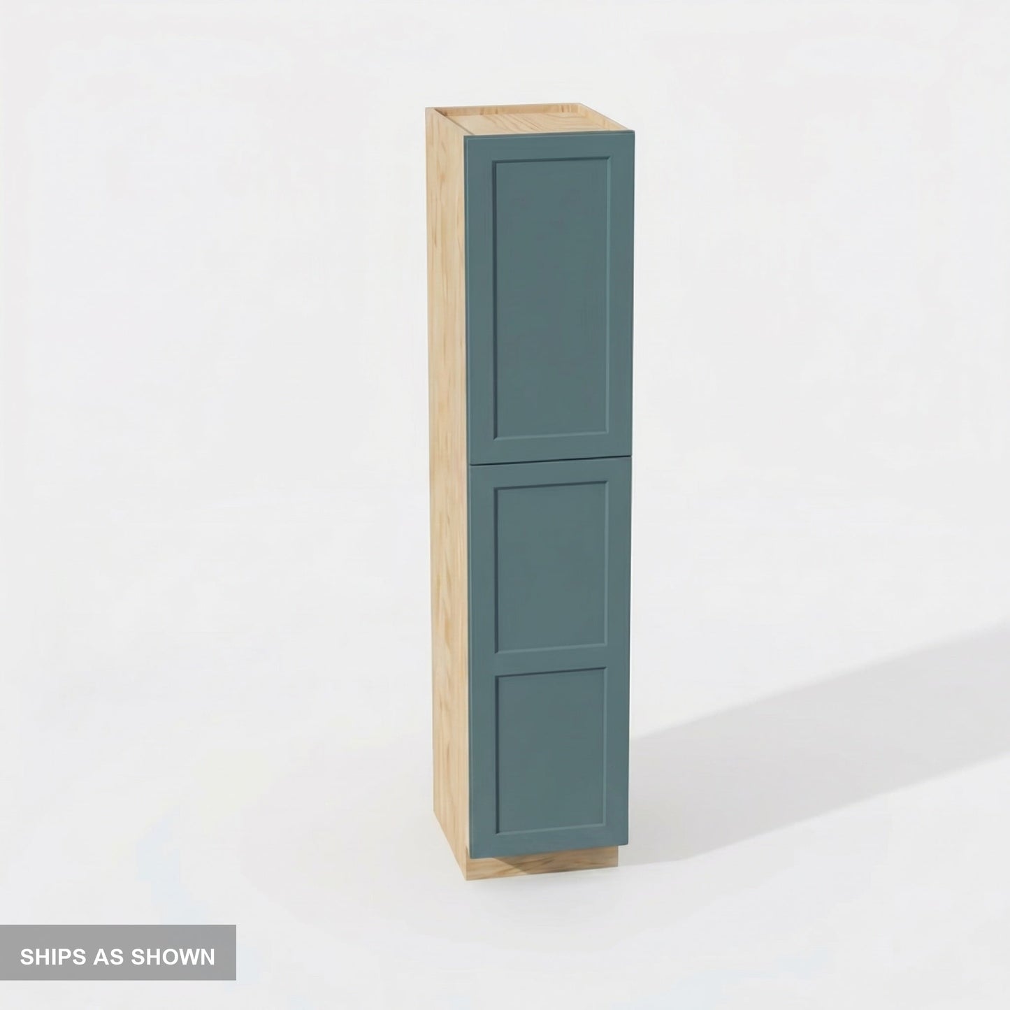 Shaker Tall Pantry Cabinet 18" (TP1884) · Tallis - Fairy Green - Flat Pack