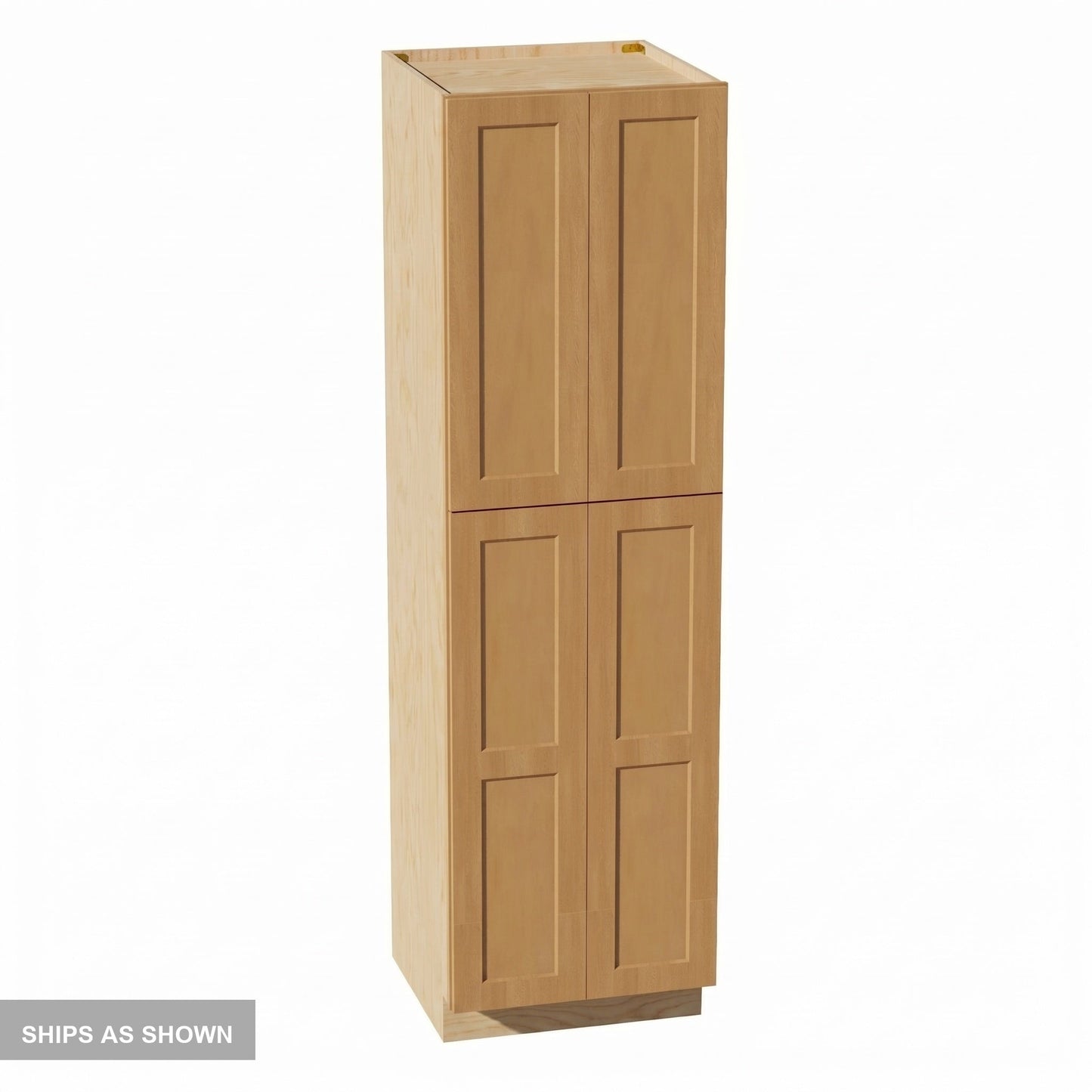 Shaker Tall Pantry Cabinet 24" (TP2484) · Ardelle - Timber - Flat Pack