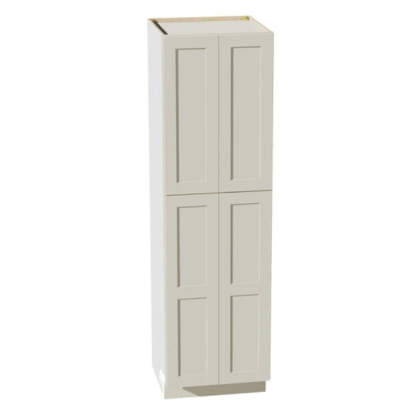 Shaker Tall Pantry Cabinet 24" (TP2484) · Tallis - Swan White - Hero