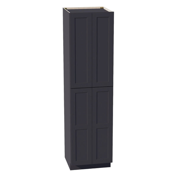 Shaker Tall Pantry Cabinet 24" (TP2490) · Ardelle - Ebony - Hero
