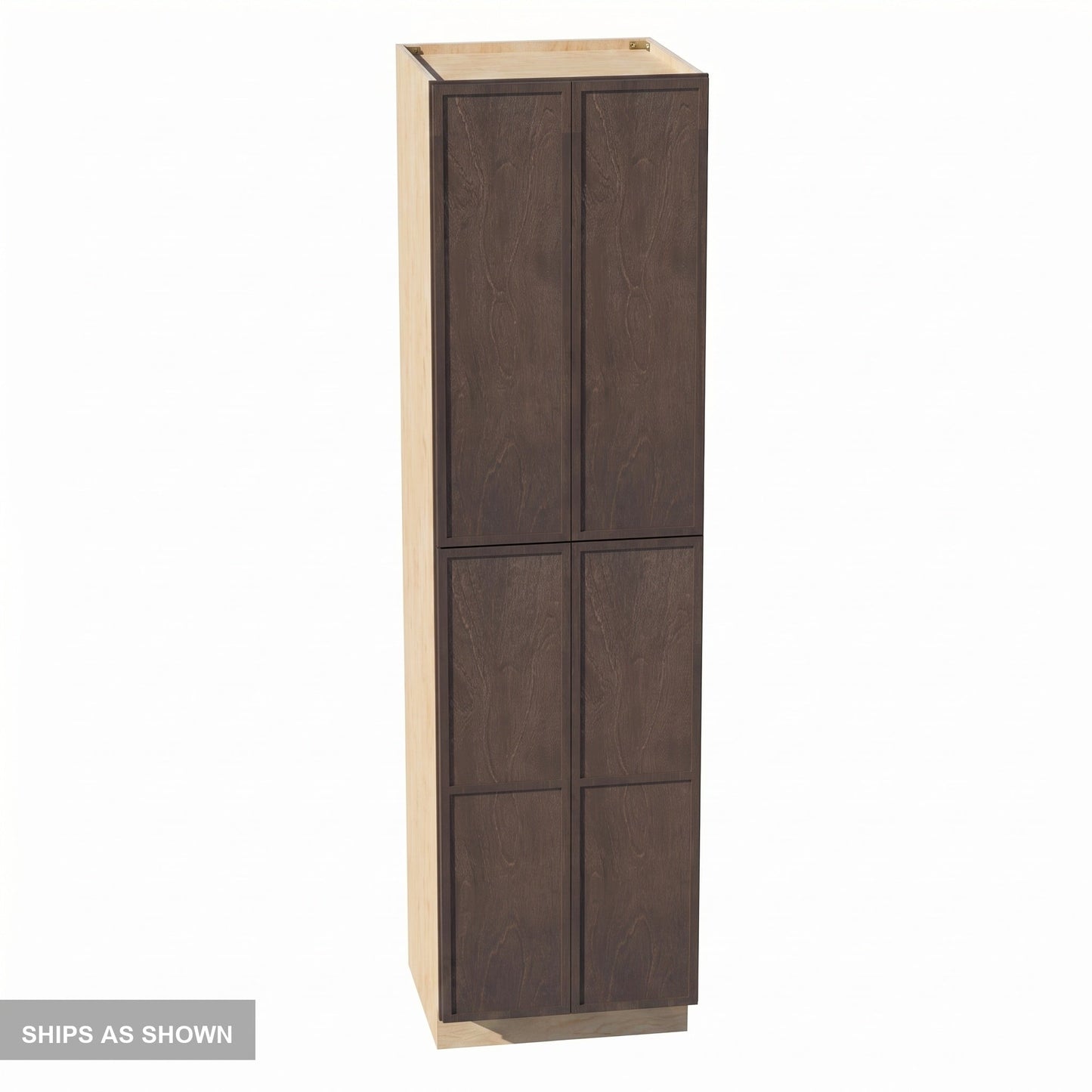 Quik Cabinets TP2490 Slim Mocha - Flatpack
