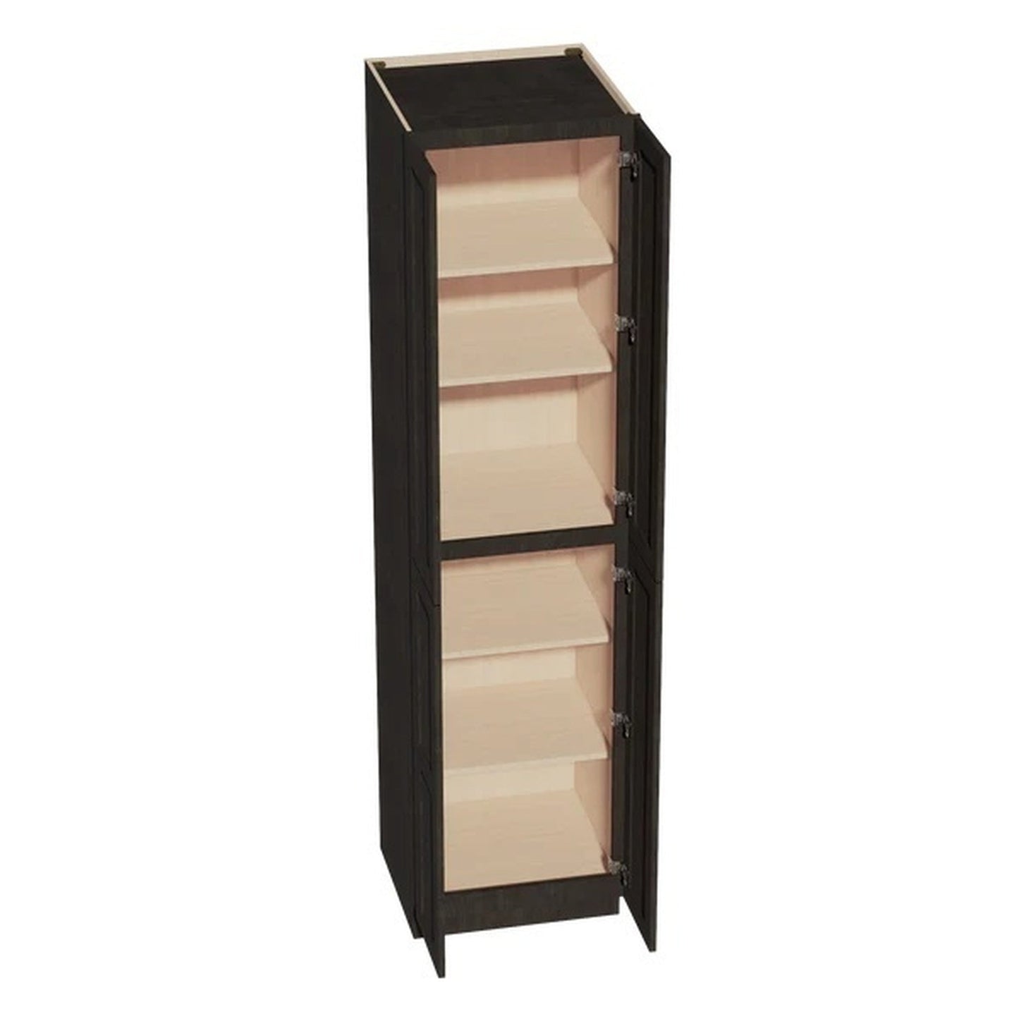 Shaker Tall Pantry Cabinet 24" (TP2496) · Ardelle - Charcoal - Interior