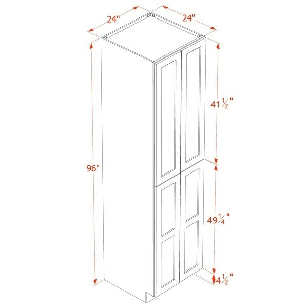 Shaker Tall Pantry Cabinet 24" (TP2496) · Tallis