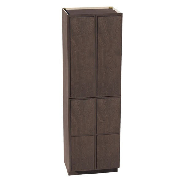 Slim Shaker Tall Pantry Cabinet 24" (TP2496) · Slim - Mocha - Hero